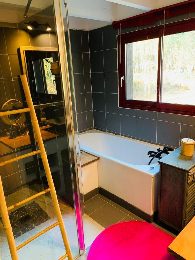 Hacienda De La Canopee Avec Piscine Chauffee Au Sel Hourtin Exteriör bild