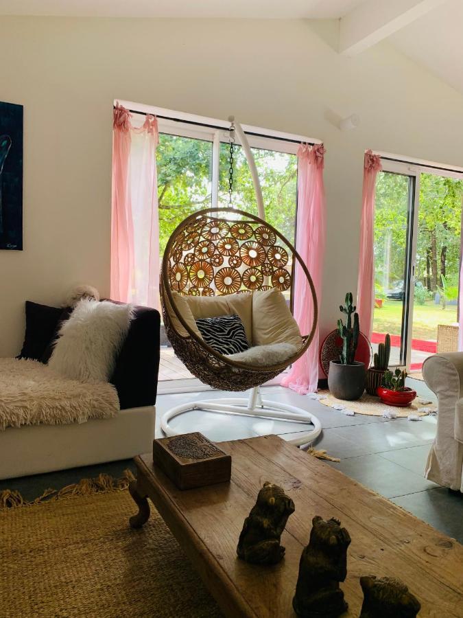Hacienda De La Canopee Avec Piscine Chauffee Au Sel Hourtin Exteriör bild