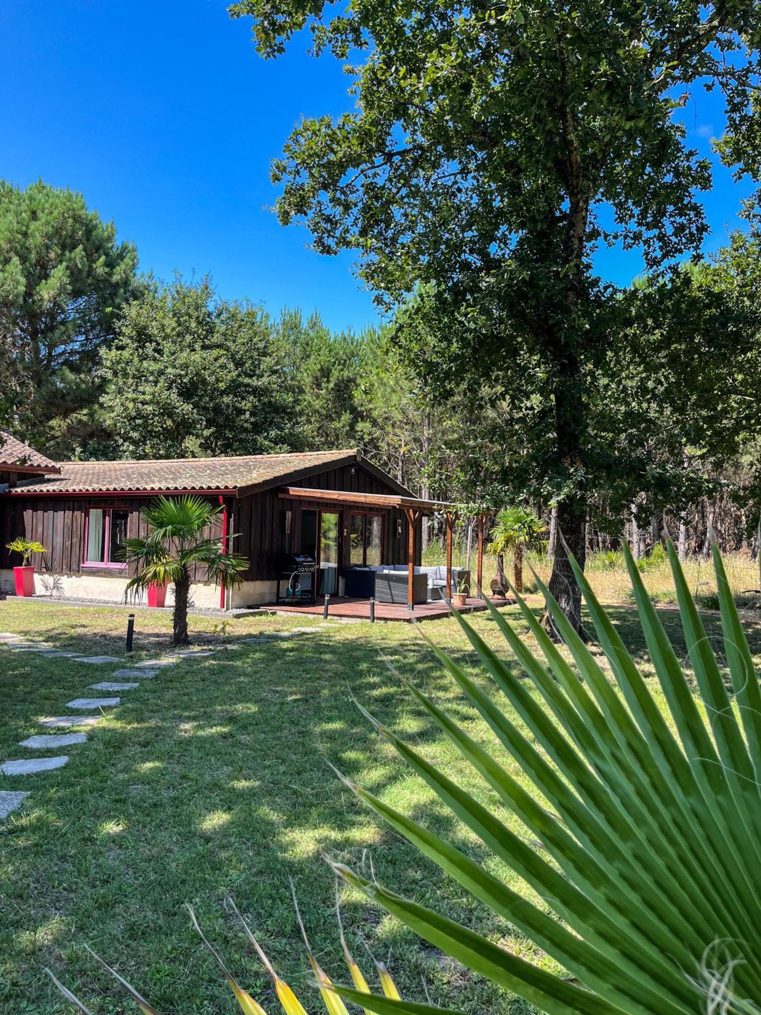 Hacienda De La Canopee Avec Piscine Chauffee Au Sel Hourtin Exteriör bild